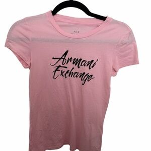 Armani Exchange Light Pink Short Sleeve Tee